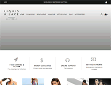 Tablet Screenshot of liquidandlace.com